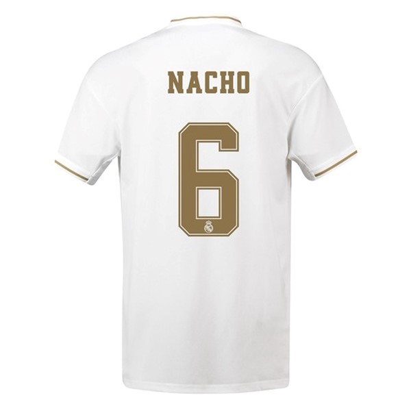 Camiseta Real Madrid NO.6 Nacho 1ª 2019/20 Blanco